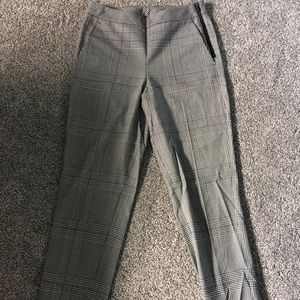 Kit & Ace Straight Leg plaid pants